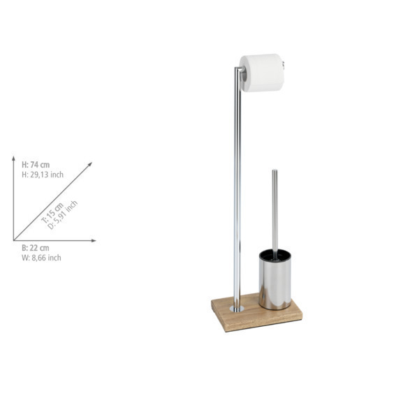 Stand WC-Garnitur Mod. Marla  Bodenplatte aus Polyresin