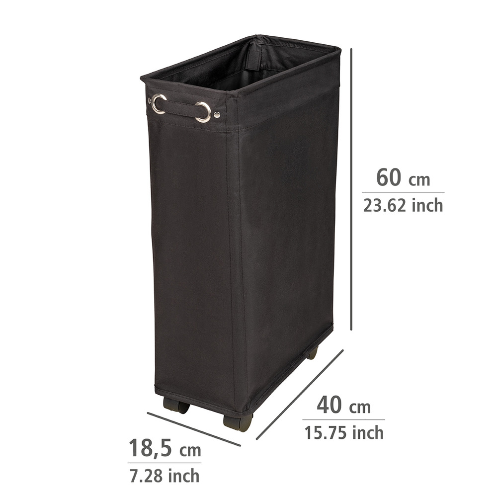 Wäschesammler Mod. Corno Schwarz  Wäschekorb, 43 l