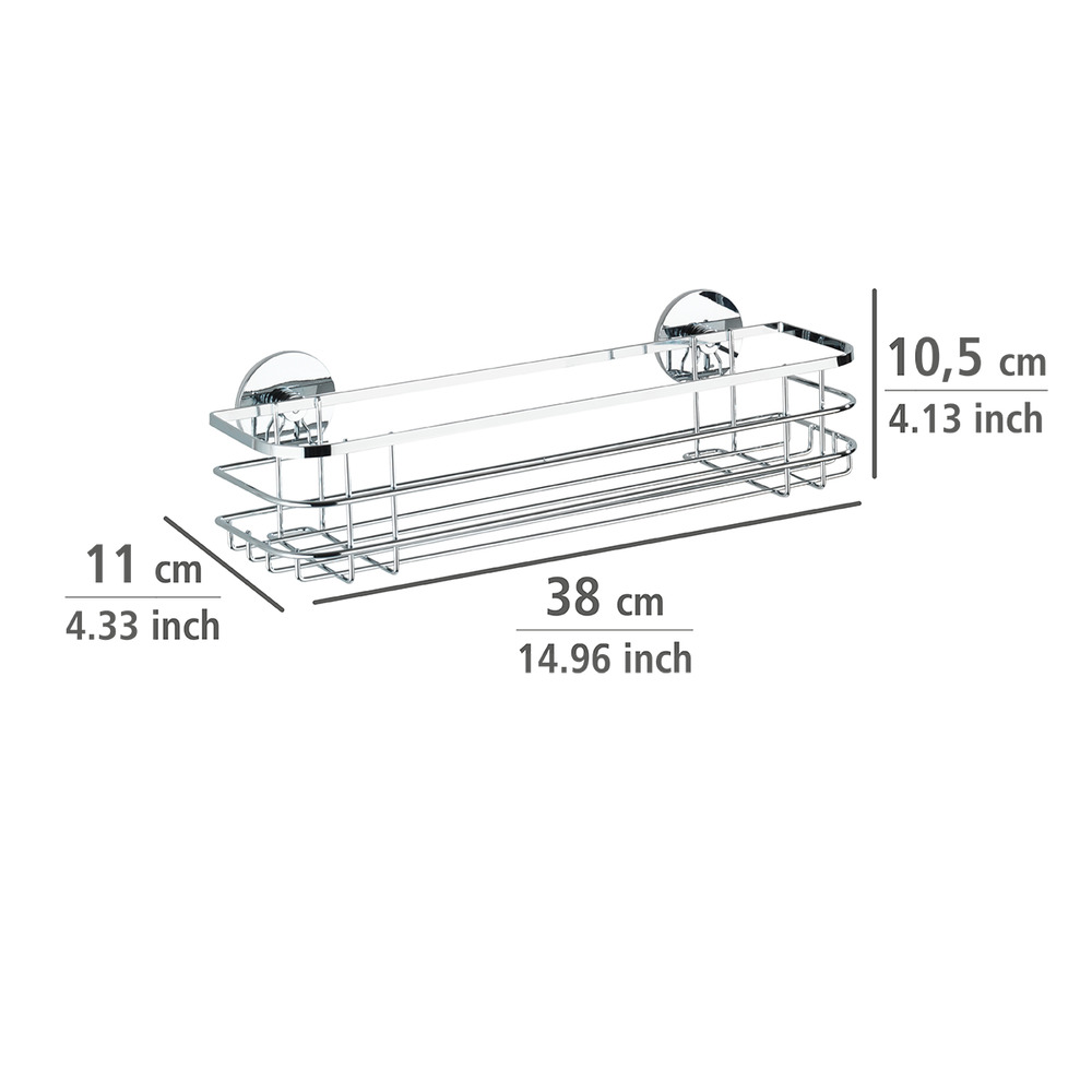 Turbo-Loc® Edelstahl Maxiablage  rostfrei, Befestigen ohne bohren