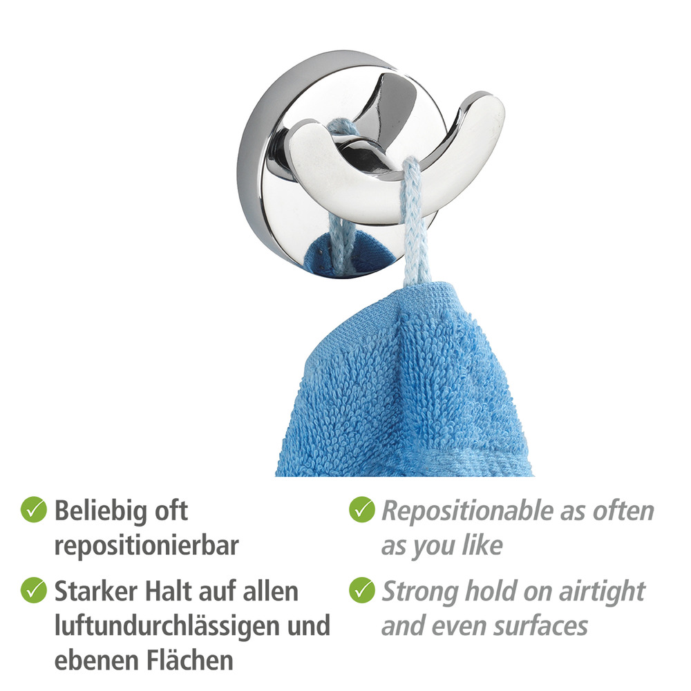 Vacuum-Loc® Wandhaken Mod. Capri Duo  Befestigen ohne bohren