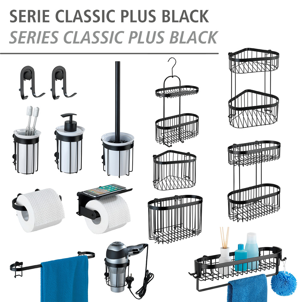 Eckablage Classic Plus Black  mit hochwertigem Rostschutz