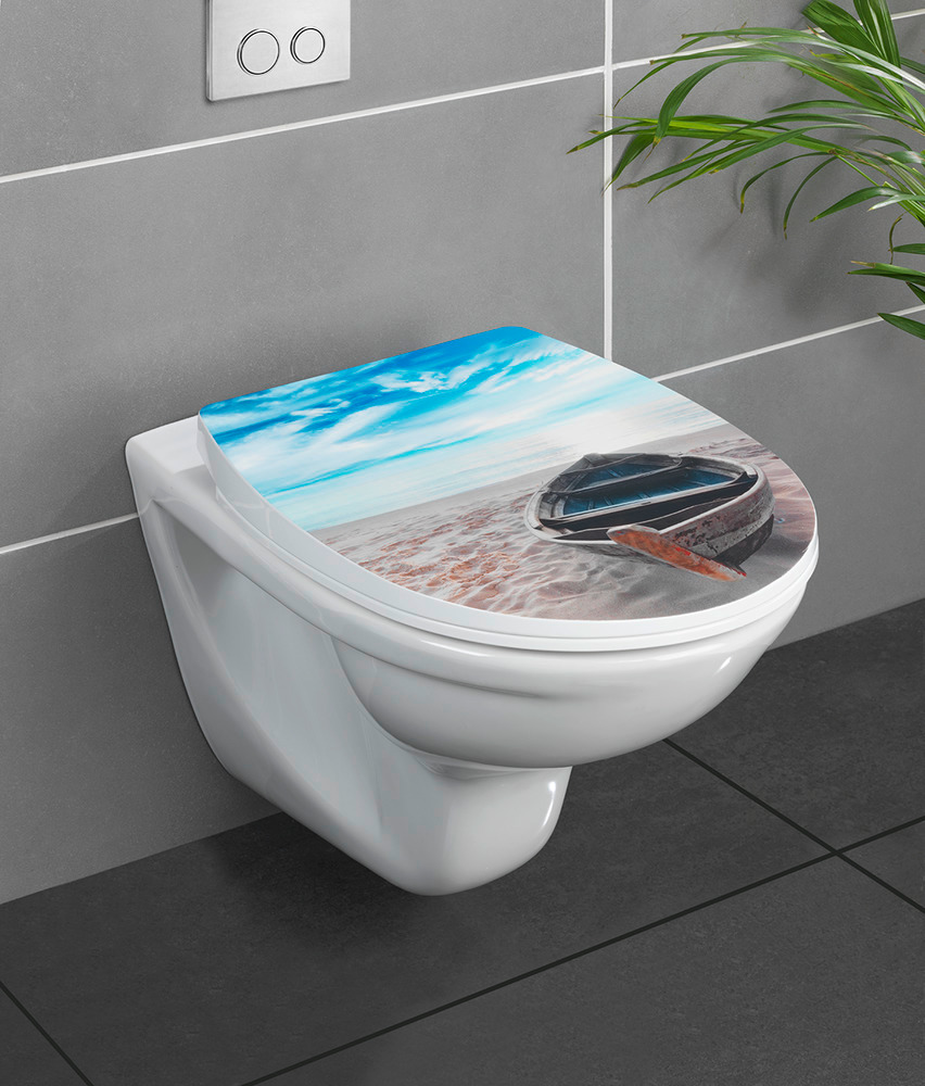 WC-Sitz Boat High Gloss  Toilettensitz mit Absenkautomatik