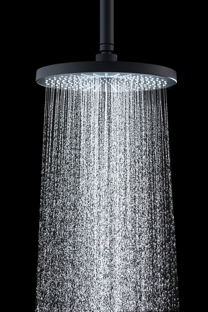 Regenduschkopf Ultimate Shower Schwarz/Grau  Ø 25 cm