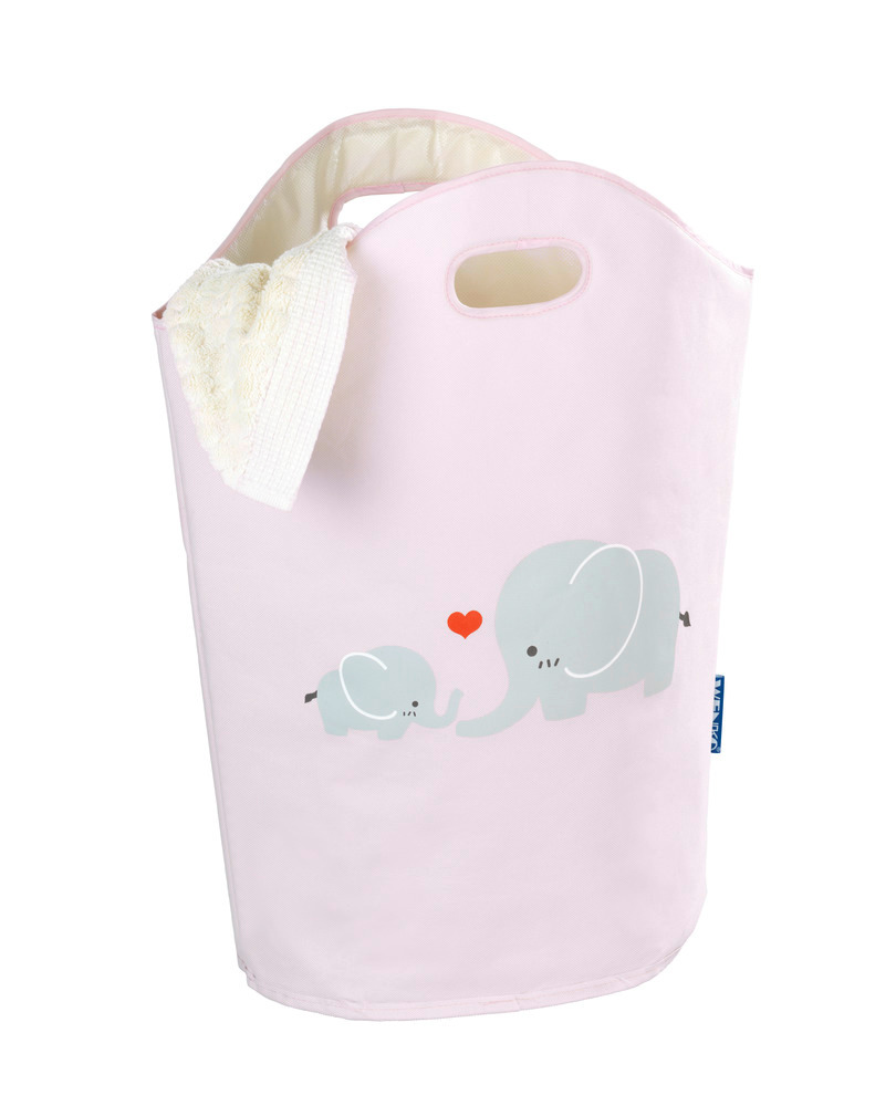 Wäschesammler Mod. Kids Elli  Wäschekorb, 24 l, rosa