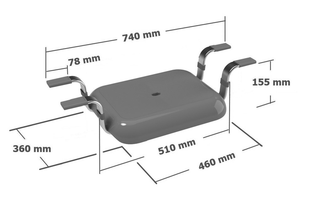 Badewannensitz Mod. Secura Premium  150 kg Tragkraft