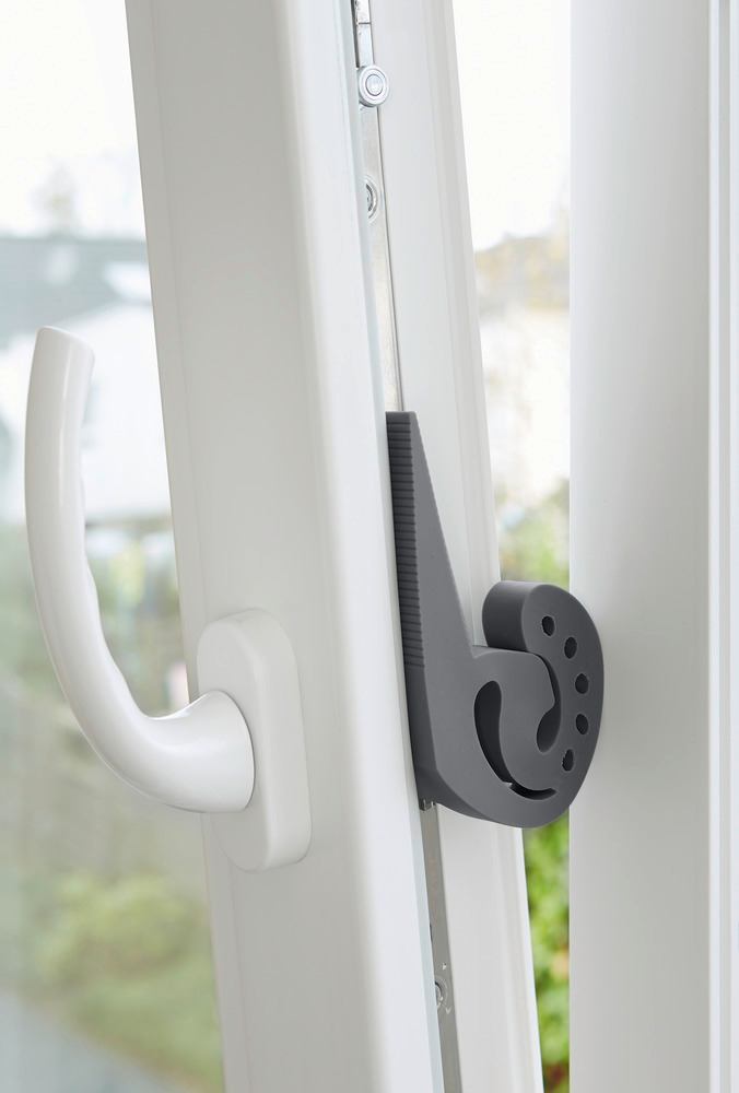 Türstopper und Fensterstopper Multi-STOP® Anthrazit  für Türen, Fenster und Schubladen