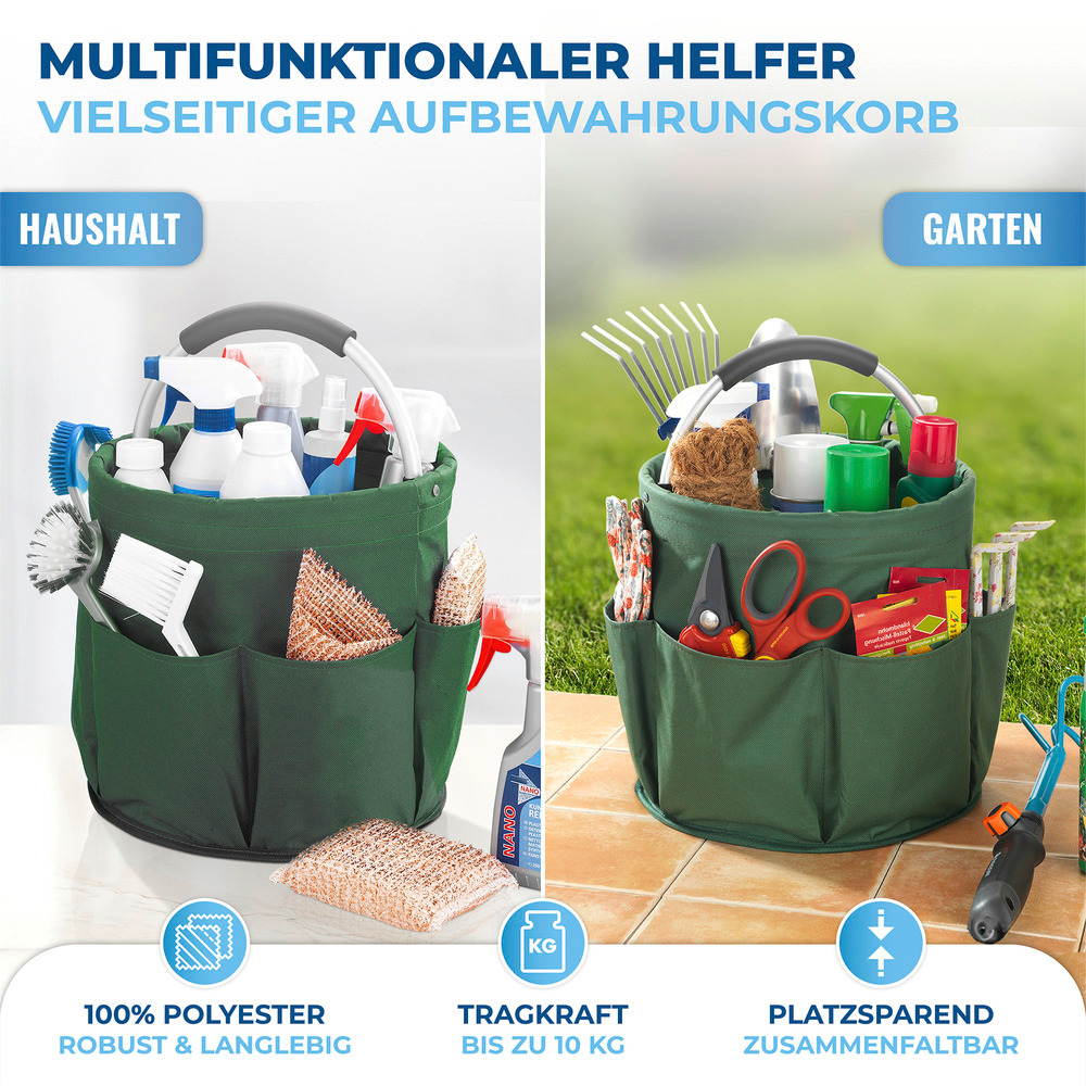 Universal-Reinigungs-Caddy Grün  Gartengerätetasche