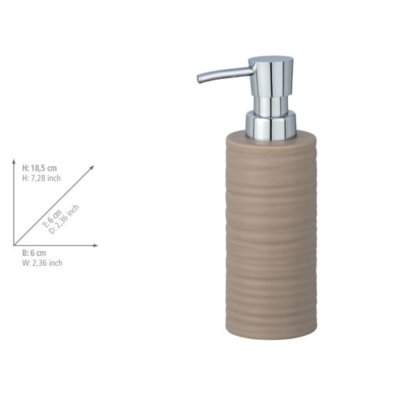 Seifenspender Mod. Mila Sand  Keramik, 260 ml