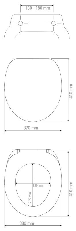 WC-Sitz Prima Sandbeige Matt  MDF, FSC® zertifiziert