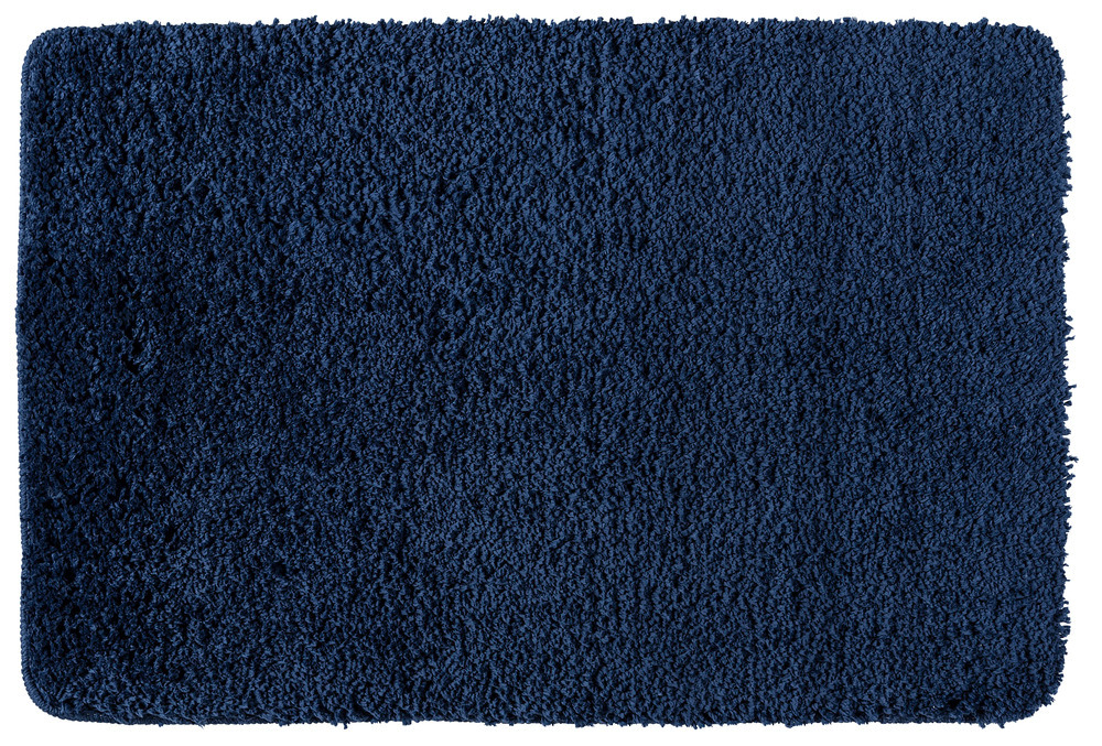 Badteppich Mod. Belize Marine Blue  60 x 90 cm, Mikrofaser