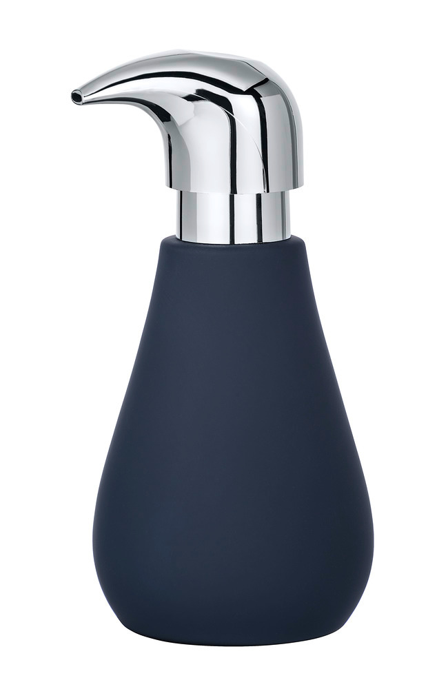 Seifenspender Mod. Sydney Blau Matt  Keramik mit Soft-Touch Beschichtung, 320 ml