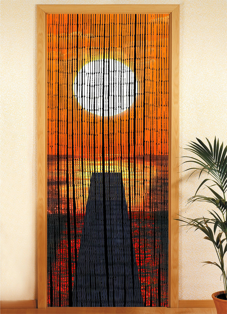 Bambusvorhang Mod. Sonnenuntergang  90 x 200 cm