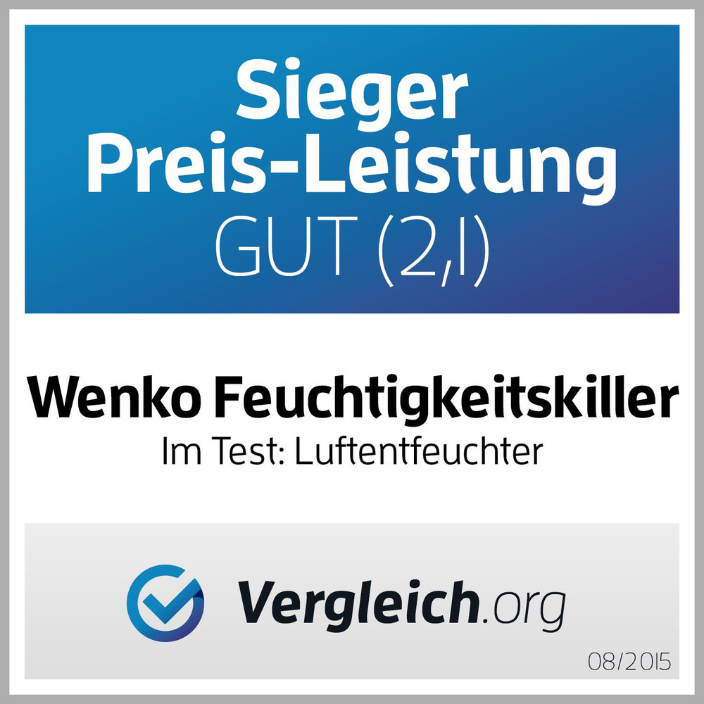 Feuchtigkeitskiller 1 kg mit 1 kg Nachfüller  Raumentfeuchter