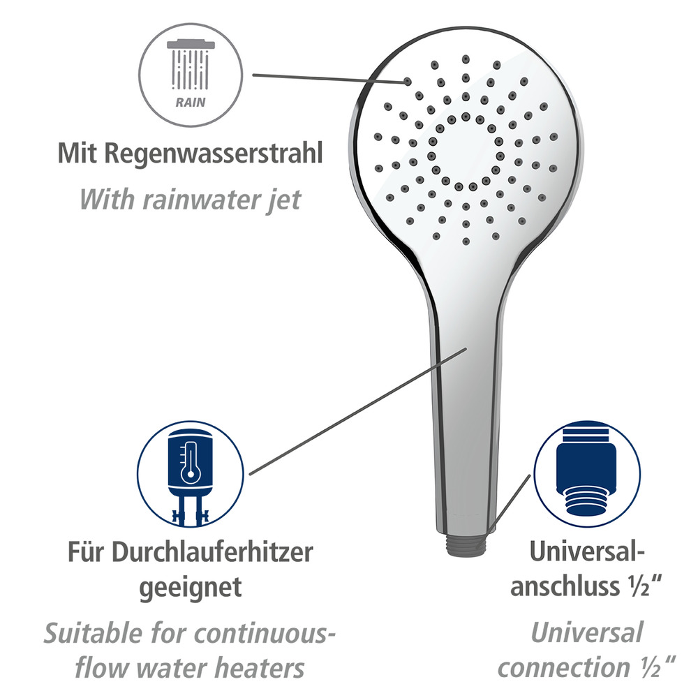 Duschkopf Basic Chrom  Ø 12 cm