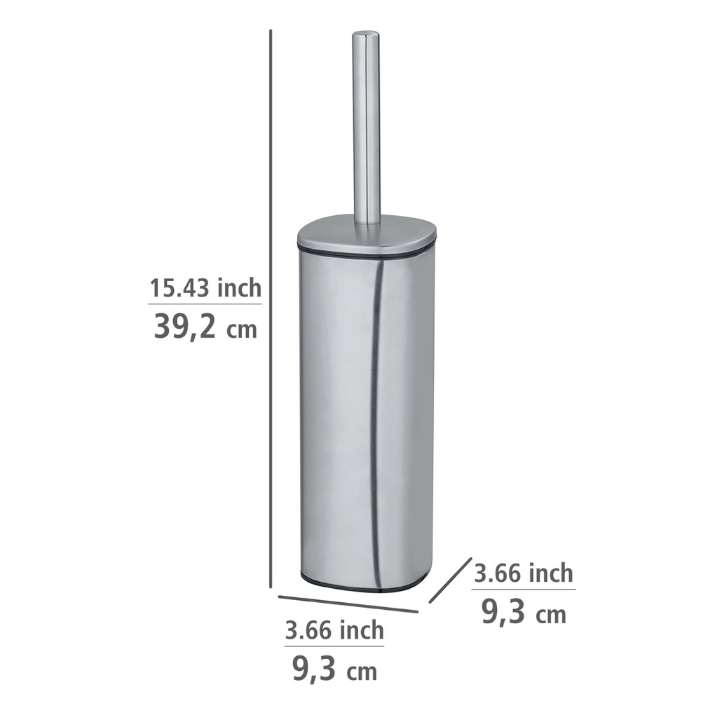 WC-Garnitur Mod. Alassio, matt  WC-Bürstenhalter aus Edelstahl