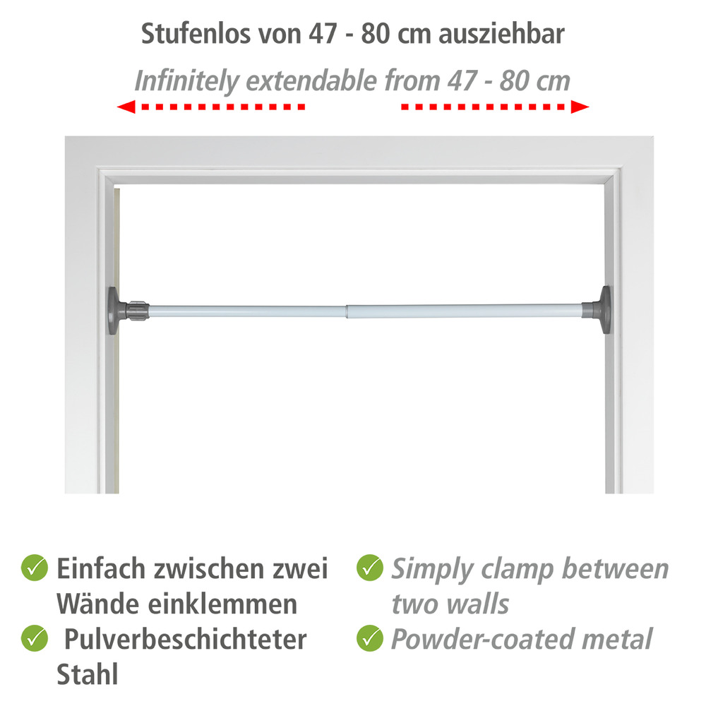 Teleskop-Klemmstange Mod. Herkules  Klemmregal