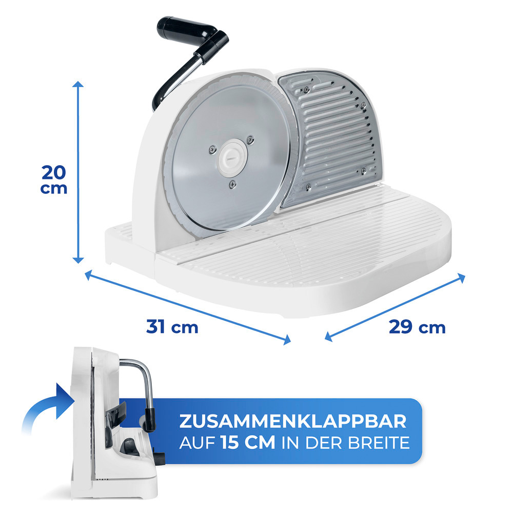 Brotschneidemaschine, mit Handkurbel  mit Handkurbel