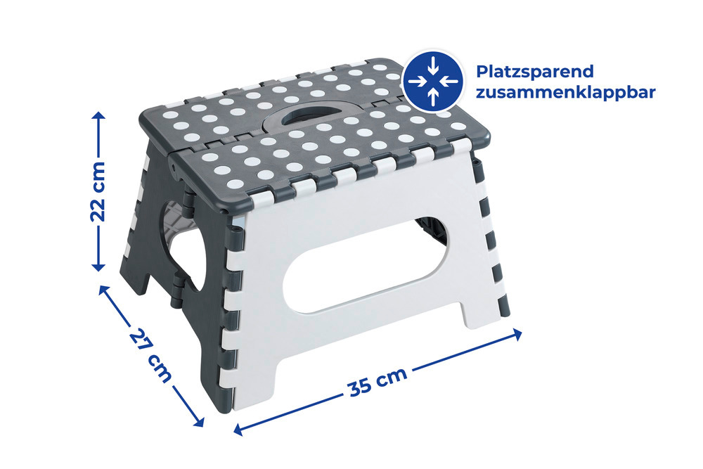 Klapphocker Mod. Secura  faltbarer Tritthocker