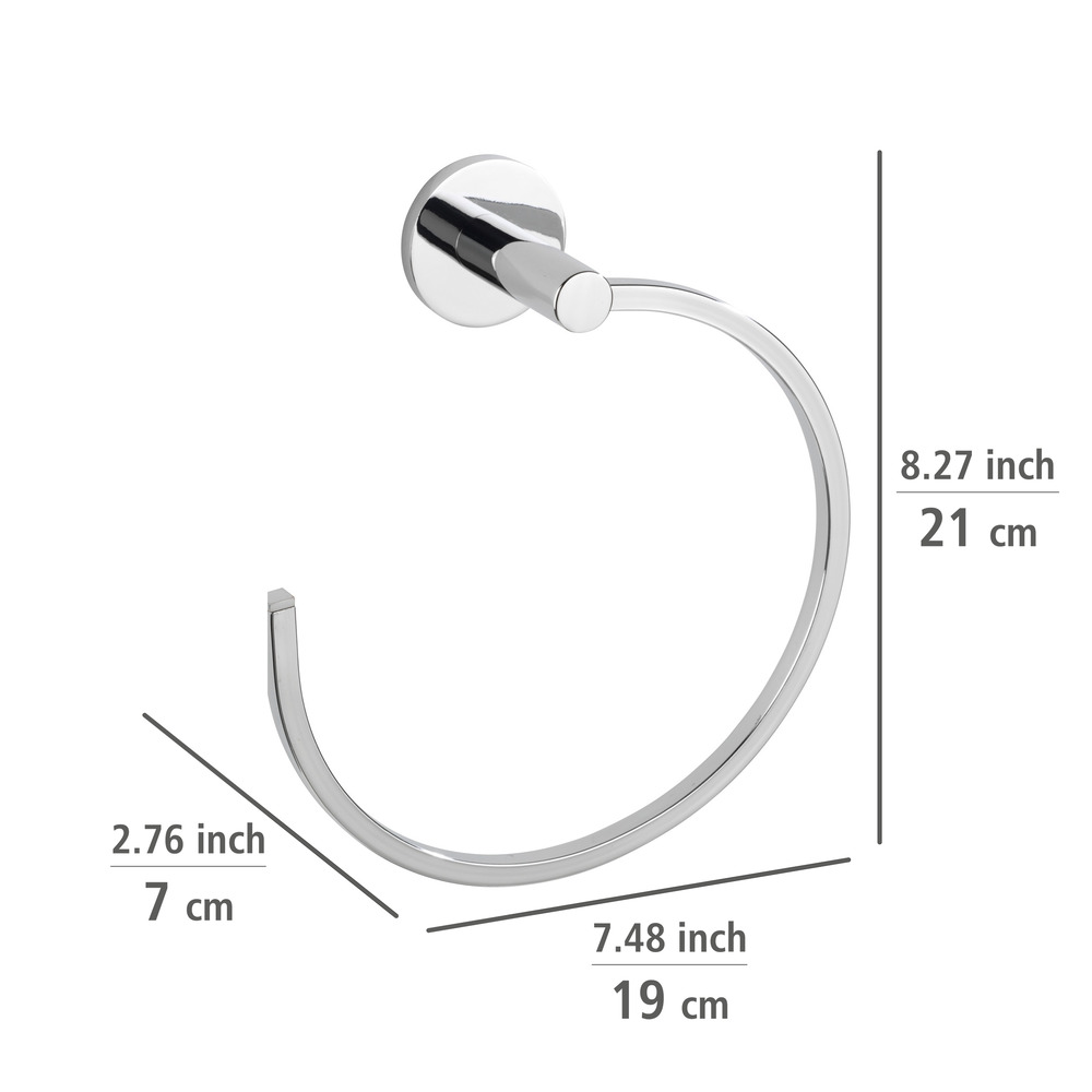 UV-Loc® Handtuchring Mod. Isera  Befestigen ohne Bohren mit innovativem Klebesystem