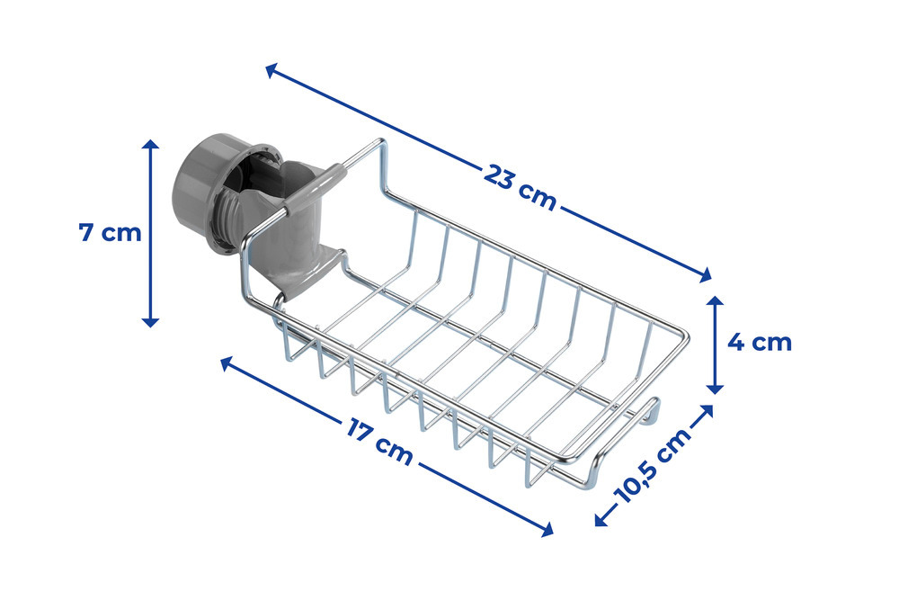 Duschablage Edelstahl  Duschregal, einfach an Duschstange montierbar