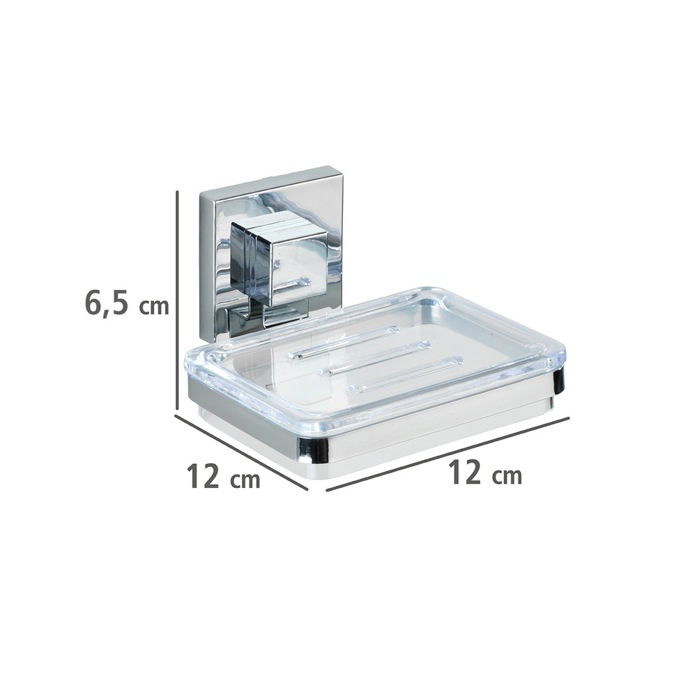 Vacuum-Loc® Edelstahl Seifenablage Mod. Quadro  Befestigen ohne bohren