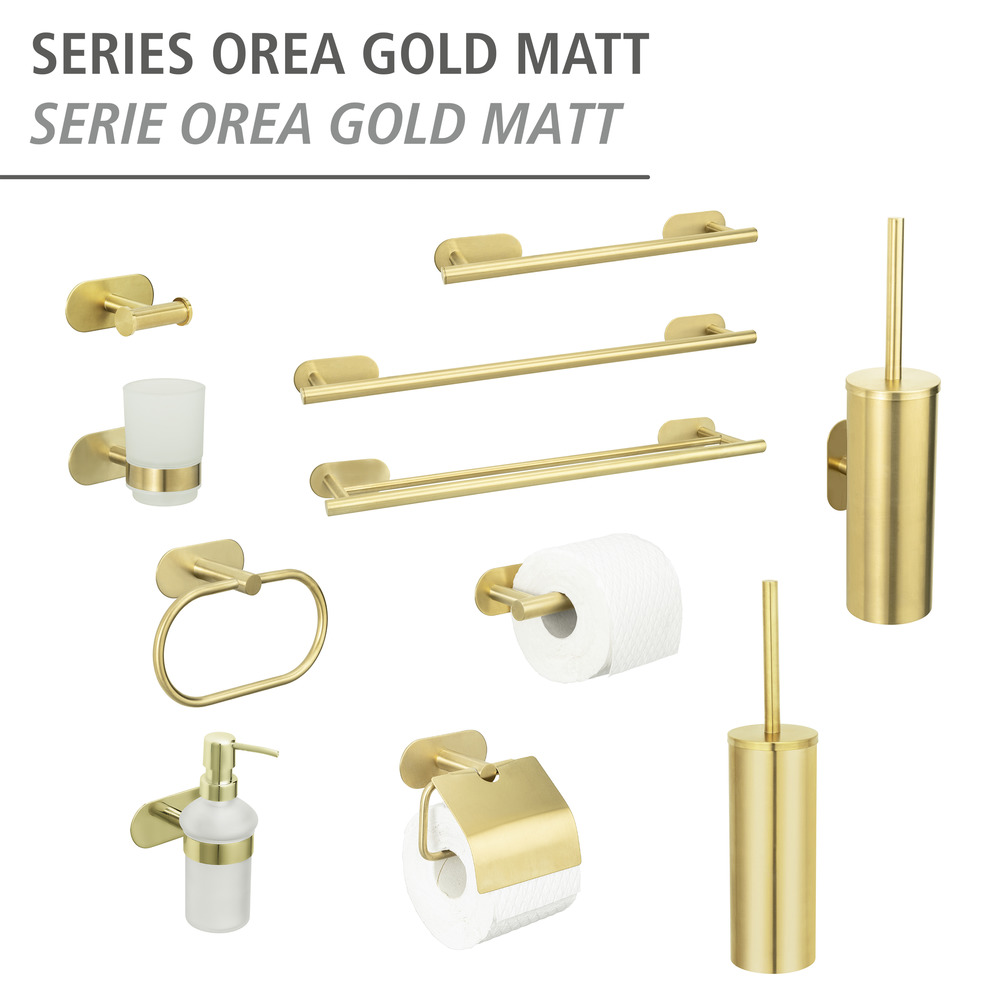 Turbo-Loc® Seifenspender Mod. Orea Gold Matt  Befestigen ohne Bohren