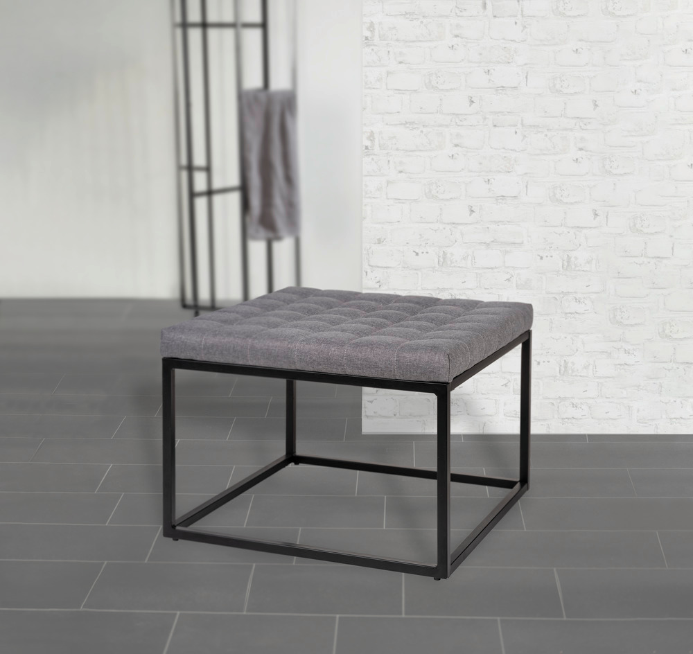 Hocker mit Polster Mod. Amandola  60 x 45,5 x 59 cm, belastbar bis zu 120 kg