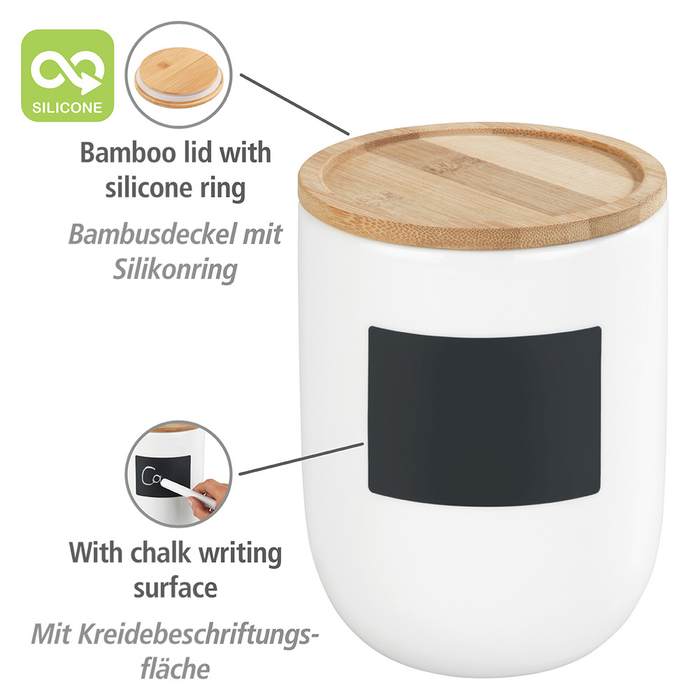 Aufbewahrungsdose Mod. Waia 0,8 l  Vorratsdose aus hochwertiger Keramik