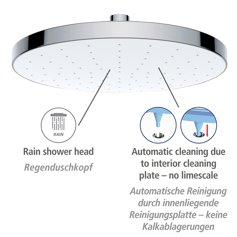 Regenduschkopf Automatic Cleaning  Ø 22,5 cm