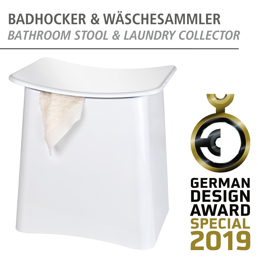 Hocker Mod. Wing  Badhocker mit herausnehmbarem Wäschesack