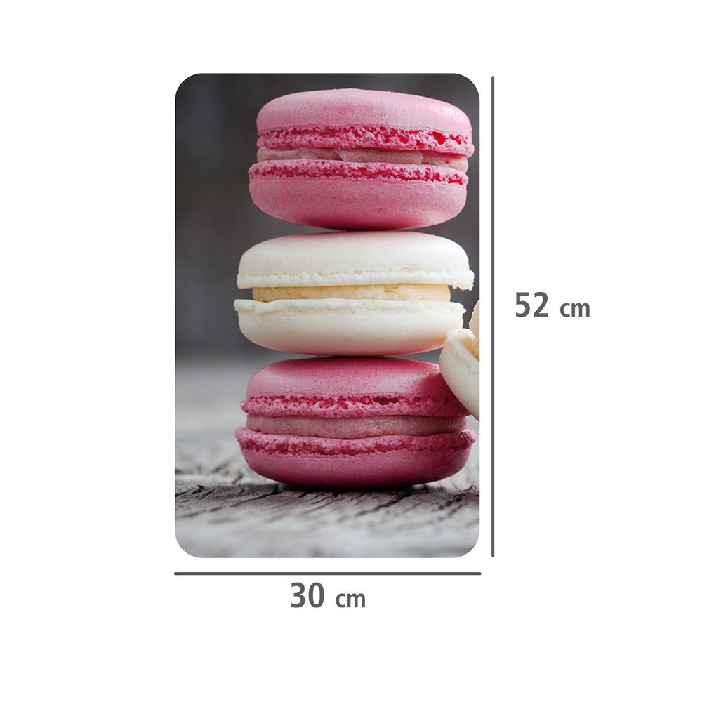 Glasabdeckplatte Universal Macarons, 2er Set  für alle Herdarten