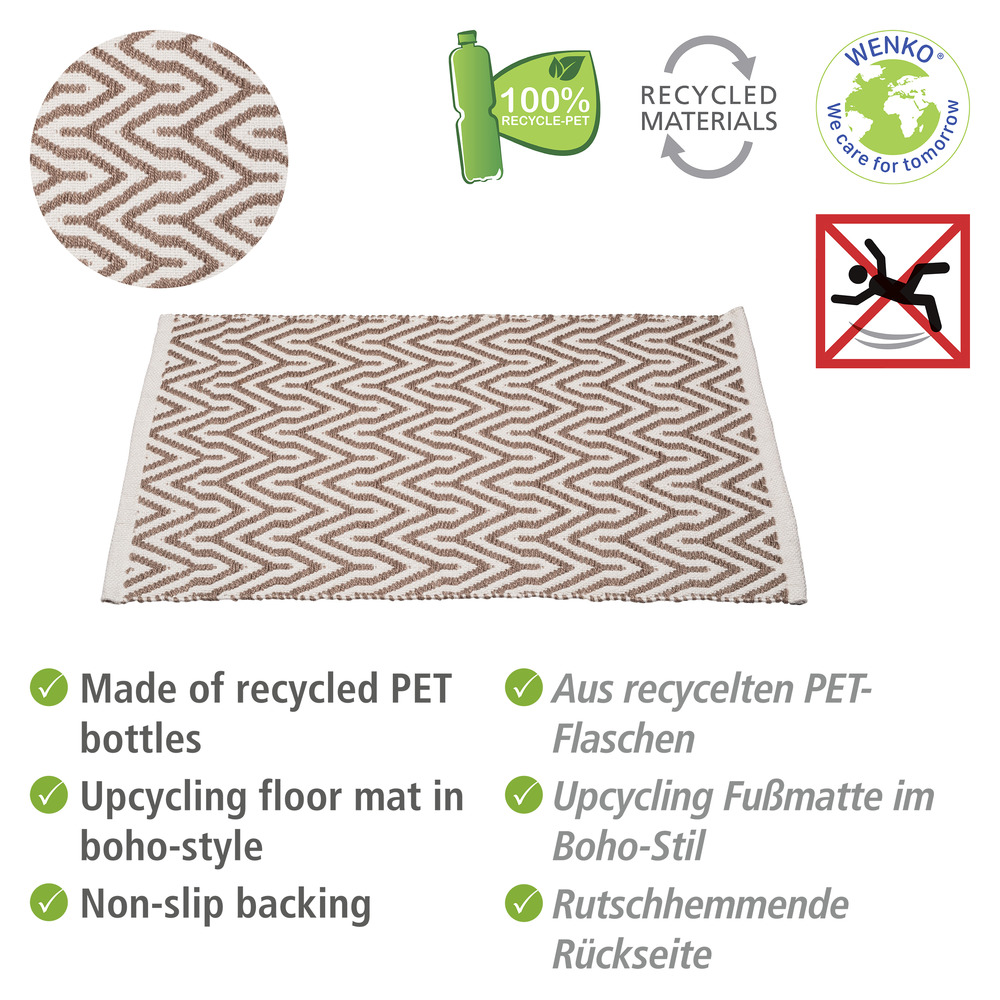 Badematte Mod. Altai  hergestellt aus recycelten PET-Flaschen (100 % Polyester)