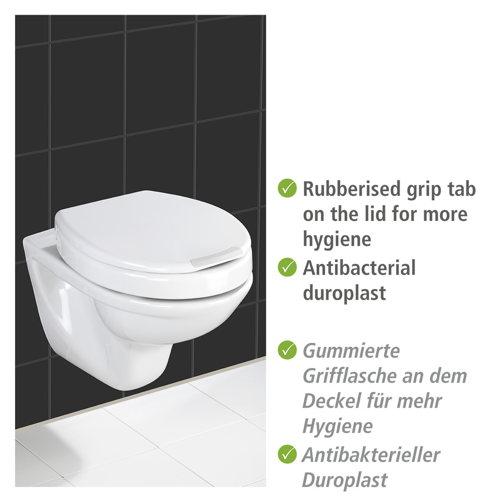 WC-Sitz Mod. Secura Comfort  mit Sitzflächenerhöhung