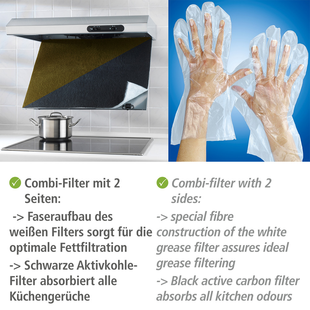 Combi-Filter  mit Aktivkohle