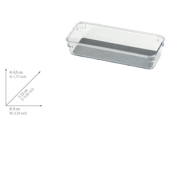 Schubladeneinsatz Mod. Long M  23 x 4,5 x 9 cm