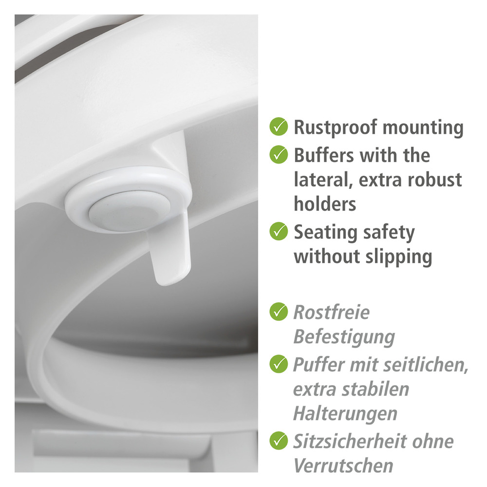 WC-Sitz Mod. Secura Comfort  mit Sitzflächenerhöhung