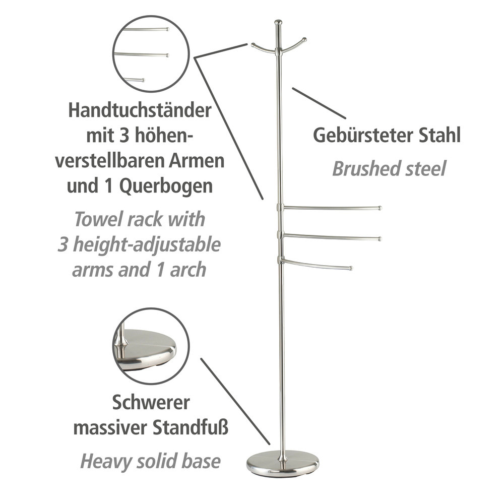 Handtuchständer Mod. Adiamo mit 3 Armen  Garderobenständer