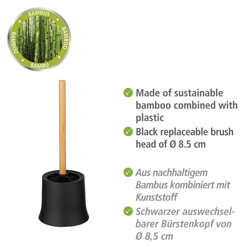 WC-Bürstenhalter Basic, Mod. Bambusa aus Bambus  WC-Garnitur