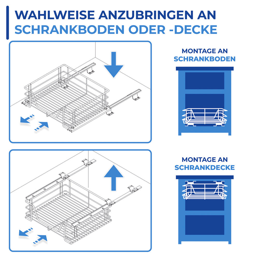 Schrankauszug Mod. Midi  ausziehbare Ablage