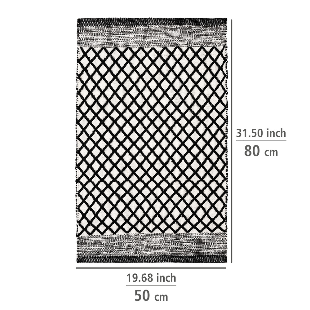 Badematte Mod. Tara  hergestellt aus recycelten PET-Flaschen (100 % Polyester)