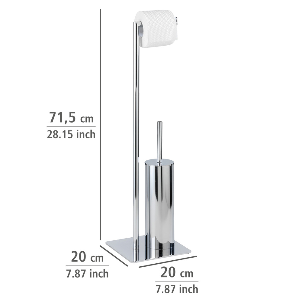 Stand WC-Garnitur Mod. Recco  WC-Bürstenhalter und Toilettenpapierhalter