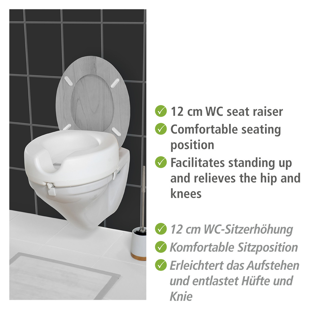 WC Sitz-Erhöhung Mod. Secura  150 kg Tragkraft