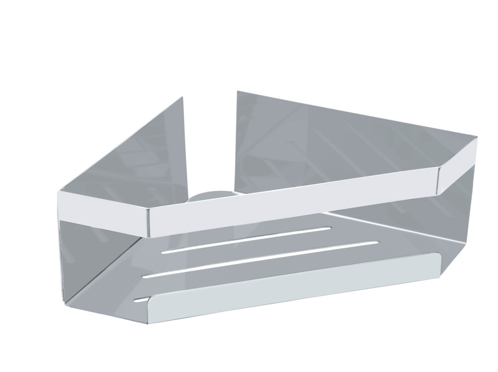 Eckablage Mod. Meleto Glänzend  aus Edelstahl