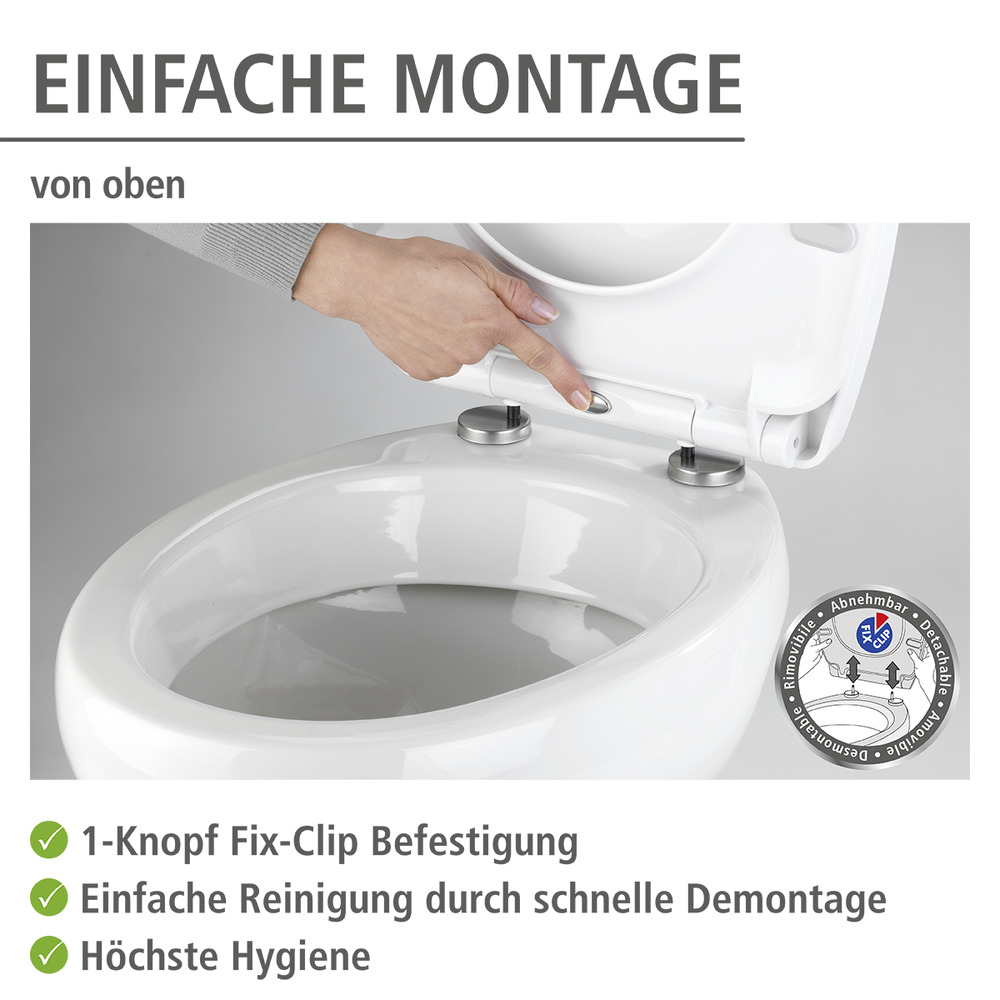 Premium WC-Sitz Mod. Spirit High Gloss  Toilettensitz mit Absenkautomatik