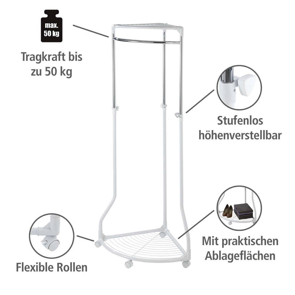 Kleiderständer Pointy  für die Ecke