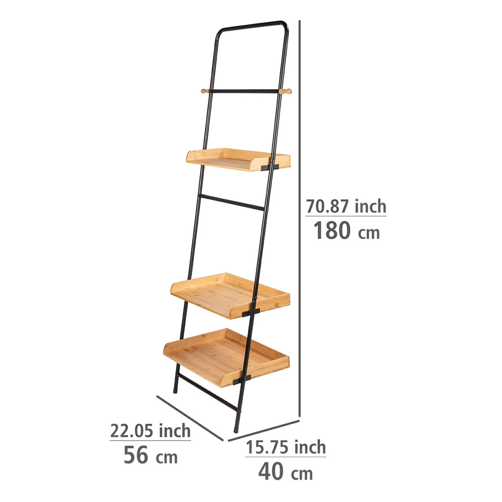 Standregal Mod. Loft  Wohnregal, Badezimmerregal aus Bambus