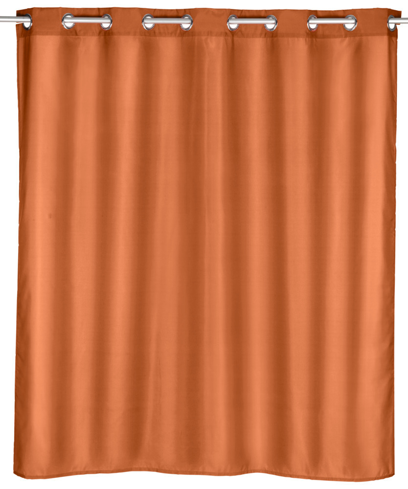 Duschvorhang Comfort Flex Terracotta  Textil (Polyester), 180 x 200 cm, waschbar