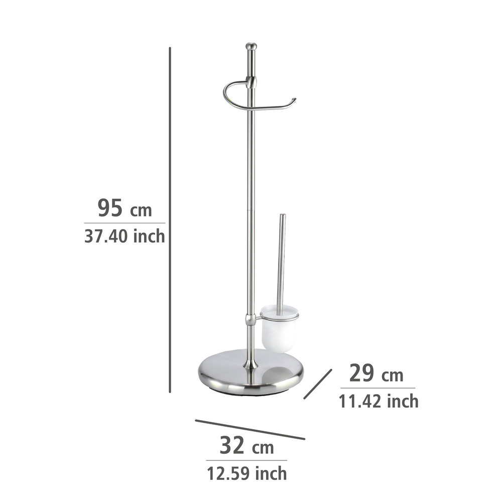 Stand WC-Garnitur Mod. Adiamo  mit Glasbehälter