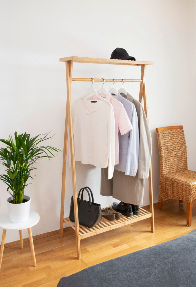 Standgarderobe Mod. Lanai  2 Ablagen für Schuhe und Taschen