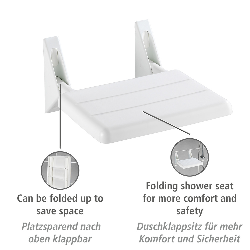 Duschklappsitz Mod. Secura  120 kg Tragkraft